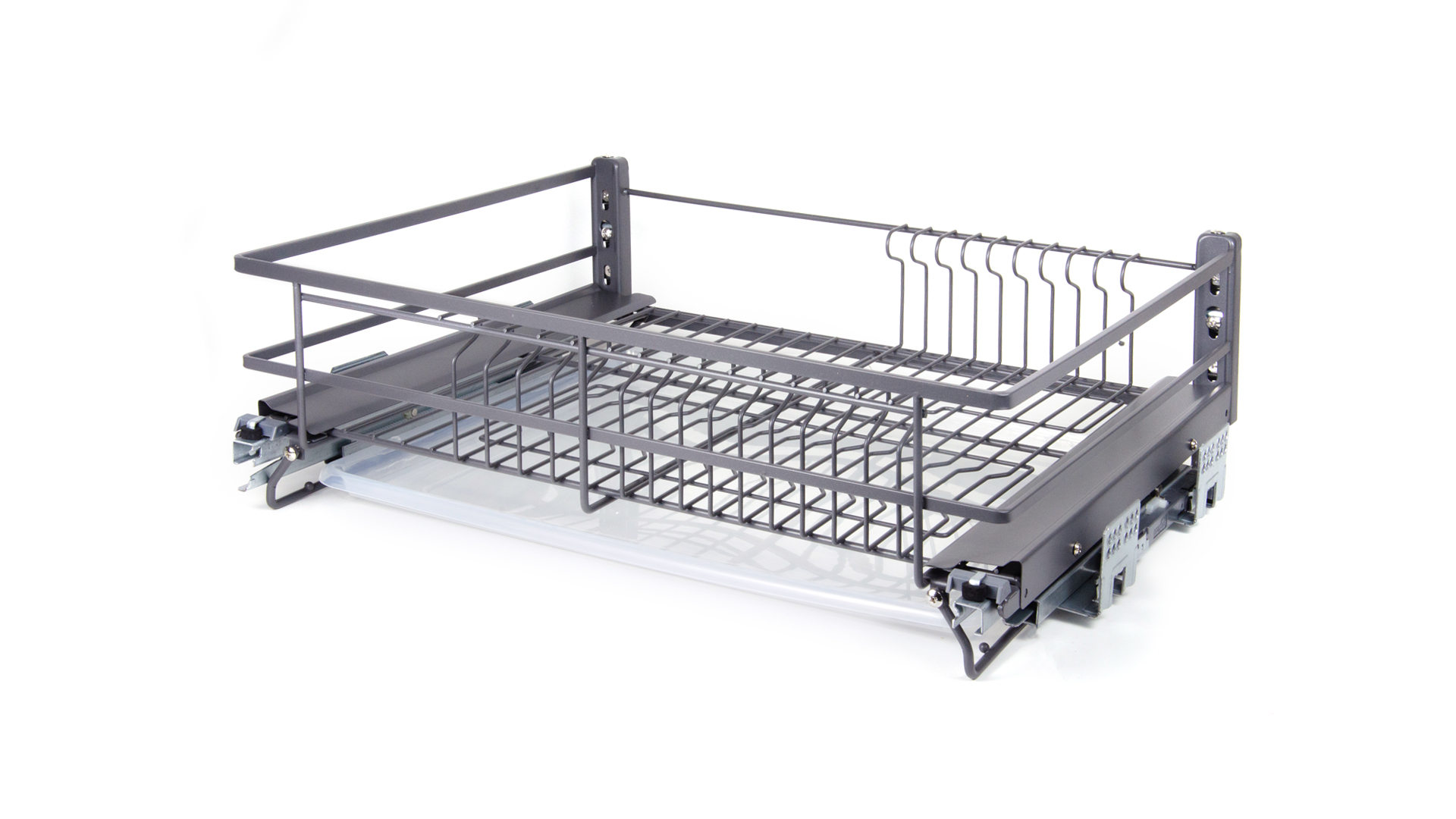 BRD Корзина-сушка выдвижная, одноуровневая MIRA PUSH KRS06/1/4/600/GRPH от нажатия