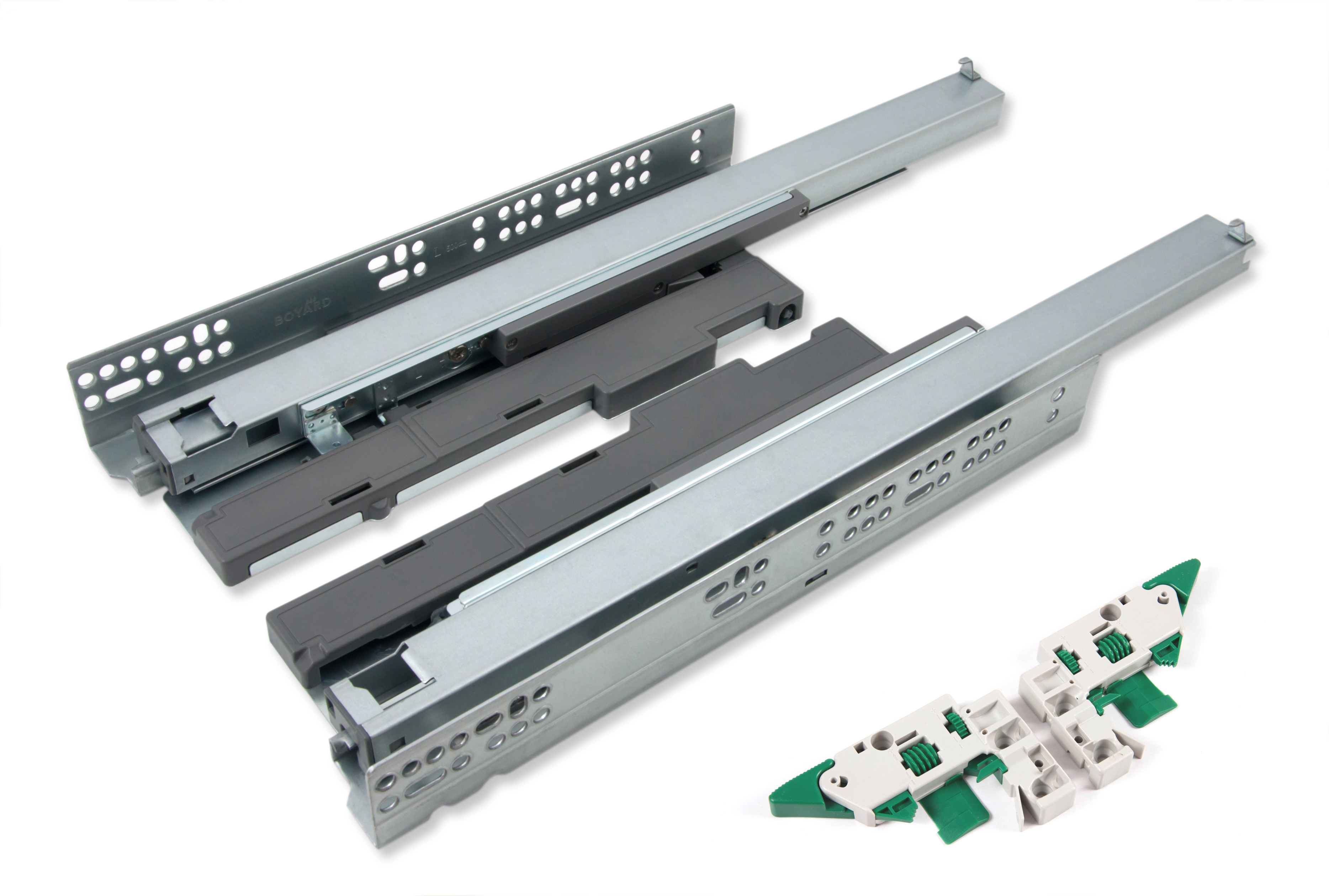 BRD DB8888Zn/ Направляющие cкрытого монтажа B-slide PUSH+SOFT-CLOSING 500, (надвиж.) (снято)