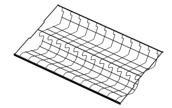 Аристо Стационарная 2-х ярусная обувница серия 460, L=607 ЧЕРНЫЙ GSA0352-607