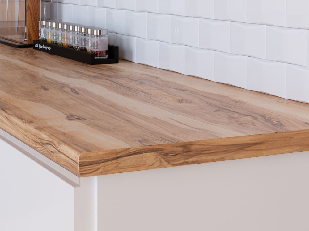 Столешница КЕДР МК 3000*600*38мм 2 группа - Индийское дерево 690/P