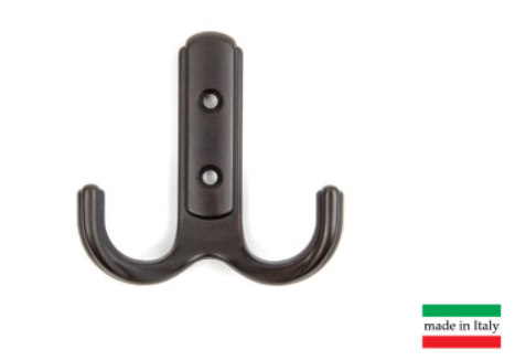 BRD K252AC.6 Крючок DOMANI LF 2-х рожковый старинная медь (заказ)