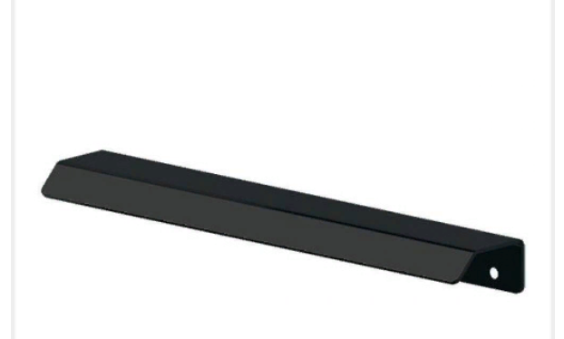 Ручка-профиль накладная L.196мм, отделка черный бархат (матовый) (заказ)