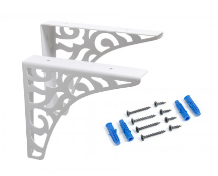 BRD P300W.4 полкодержатель VINTAGE Белый (комп. 2 шт.) SALE