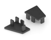 Аристо Заглушка полкодержателя Черный матовый