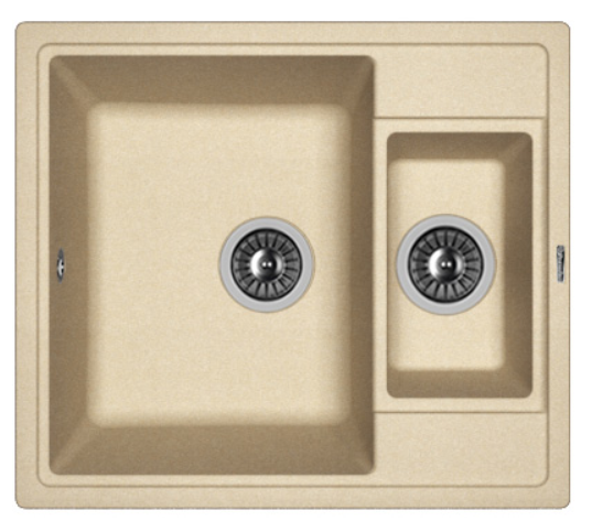 Мойка FLORENTINA Липси К 580*510*217  бежевый (стоп-лист)