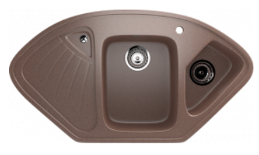 Мойка ULGRAN U-501-307 трапеция терракот