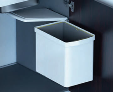 Ведро для мусора (16л), пластик белый, 201.B3 SALE