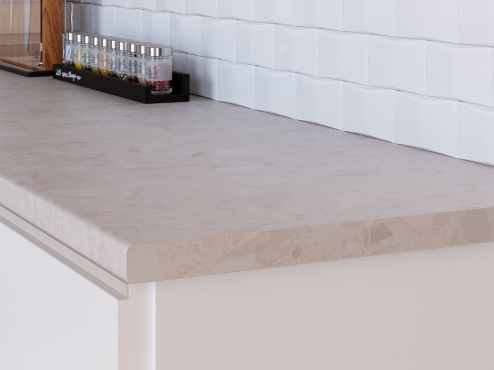 Столешница КЕДР МК 3000*600*25мм 1 группа - Калакатта 4030(4031)/S (Белые камешки)(заказная)