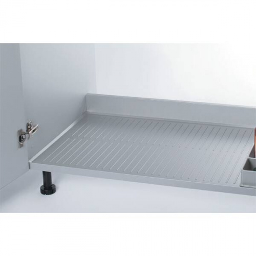 Поддон гигиенический в базу 900/18, отделка под алюминий (заказ)