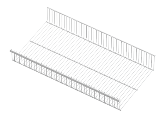 Аристо Полка-корзина серия 360, L=607 БЕЛЫЙ