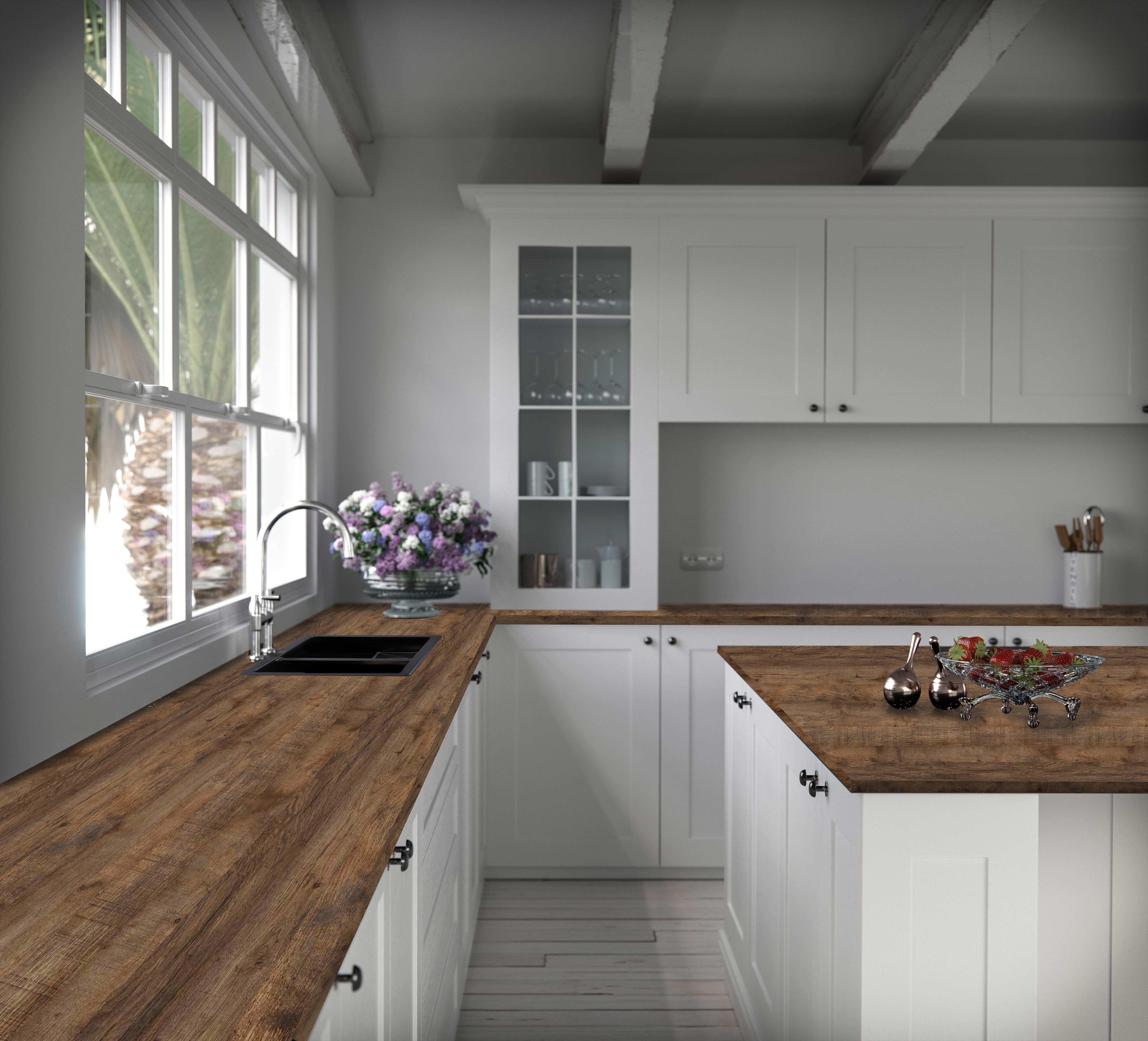 Столешница R3 КЕДР МК 3000*600*38мм 1 группа - Дуб Самдал 2127/D