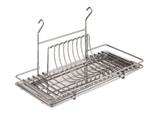 сушилка для посуды навесная, хром, поддон НЕРЖ., 500х260х255 SALE