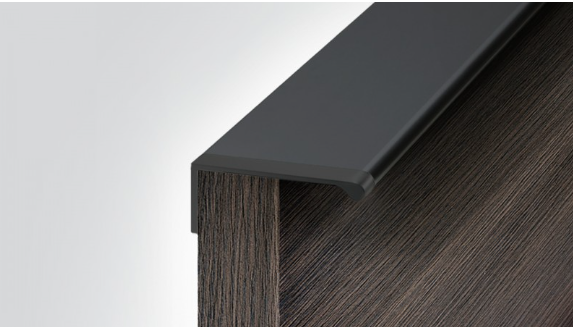 BRD Компл. загл. для профиля G-LINE RP101BL, цвет черный (2 лев+2 прав) (заказ)