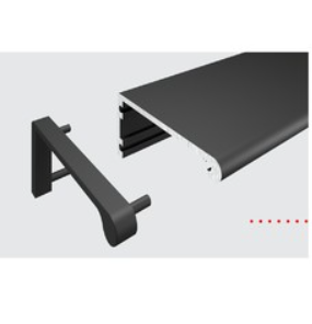 BRD Компл. загл. для профиля G-LINE RP101BL, цвет черный (2 лев+2 прав) (заказ)