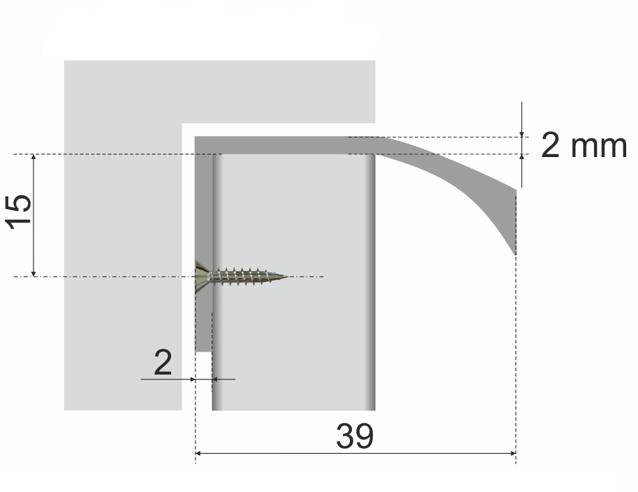 BRD RT005CP ручка торцевая 128 мм DELTA хром полированный SALE