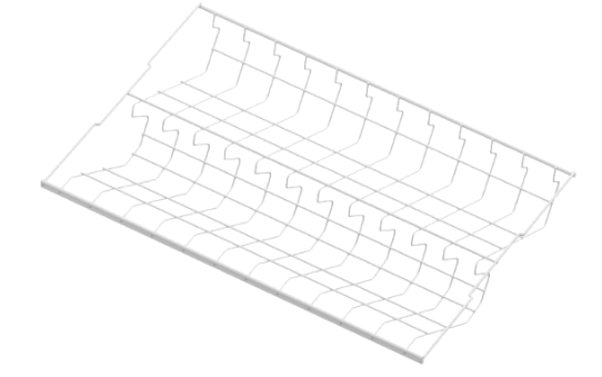 Аристо Обувница двухярусная L=607 мм серия 460 БЕЛЫЙ
