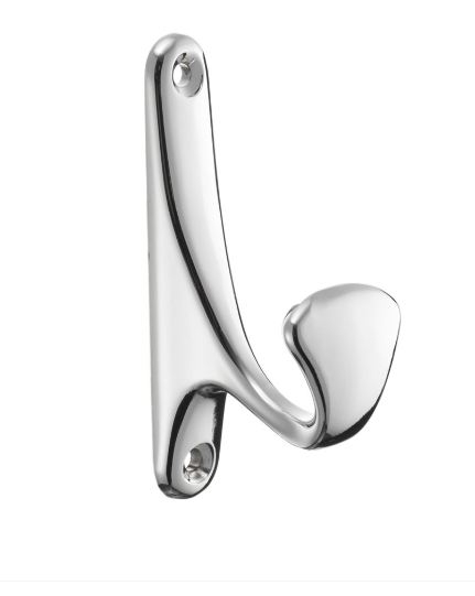 KR 0090 Крючок однорожковый хром (заказ)