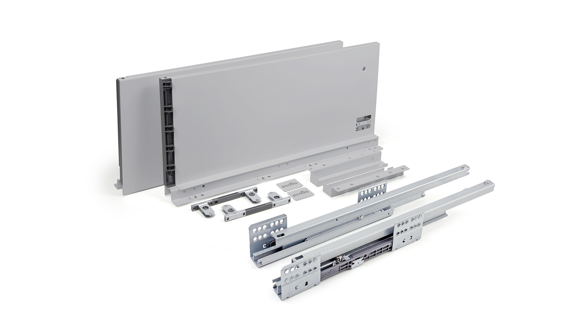 BRD SB21GR.1/450 Комплект СТАРТ 199мм soft-closing (плавное закрывание), серый