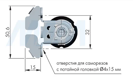 INTEGRATO Опора регулируемая с шипами, регулировка 20 мм