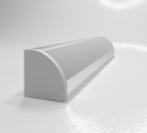 Профиль угловой накл. под светодиод. ленту + рассеиватель + компл.загл., серый анод.