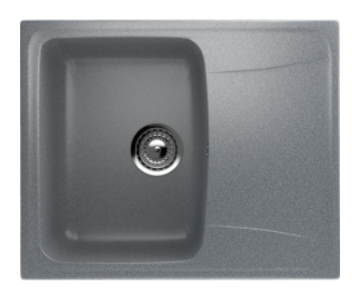 Мойка ULGRAN U-201-309 прямоугольная универсальная темно-серый