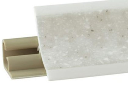 плинтус для столешниц 20*20*3,0 м Бриллиант белый 153 MRK 120-1296 SALE(семолина серая)