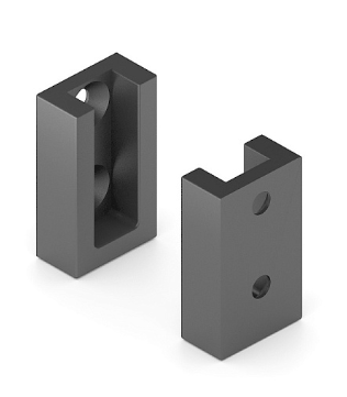 Аристо Крепление стена-стена для алюм.вешала, черный матовый (снято)