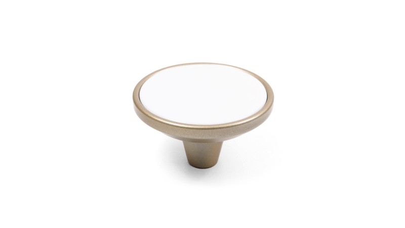 BRD RC521RCHMP.1/W ручка кнопка  SFERA BASICO розовое шампанское/белый (заказ)