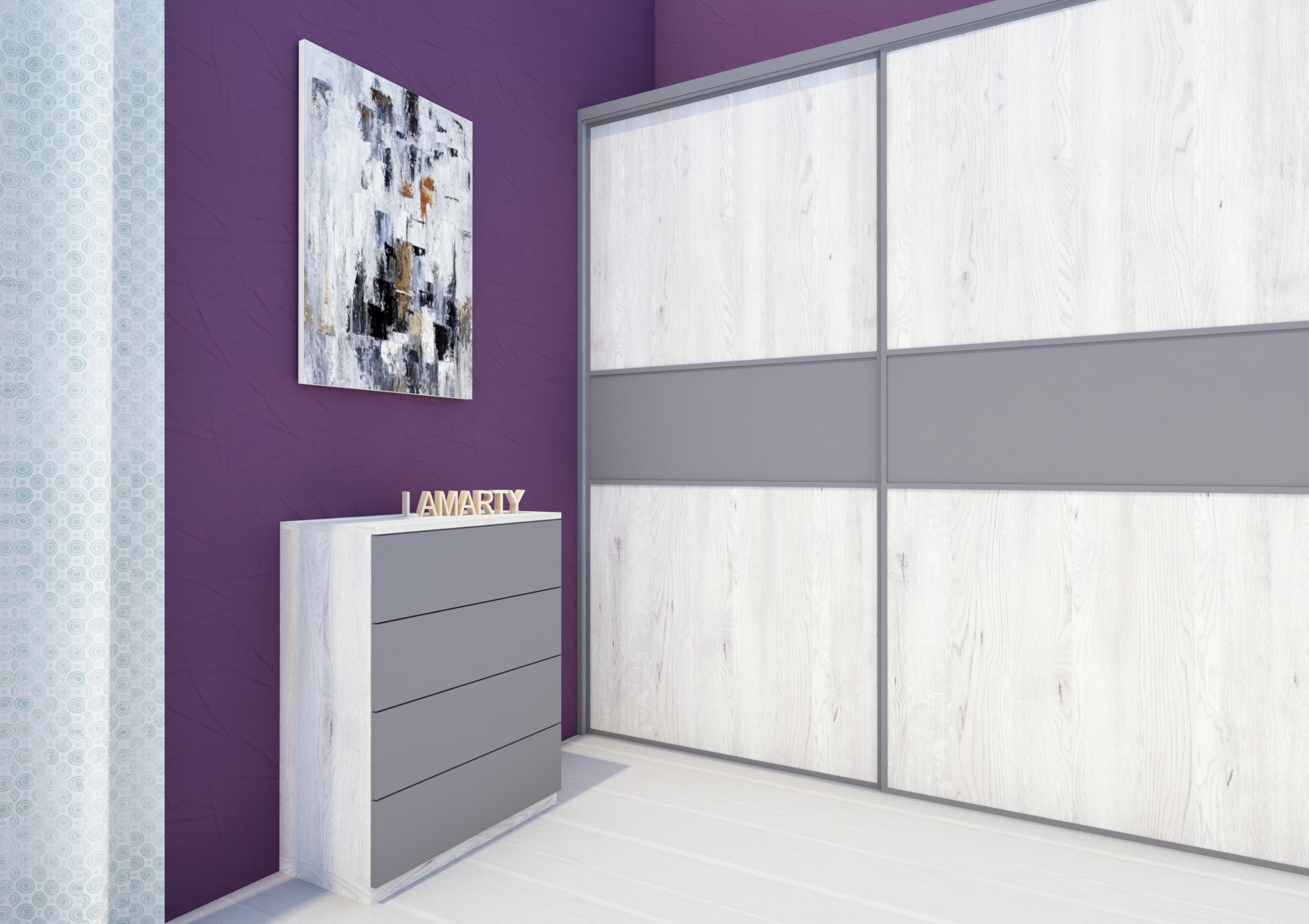 16мм ЛДСП 2750*1830 Lamarty Классик - Пальмира W