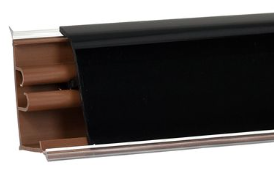 плинтус для столешниц 37*24*3,0 м Черный матовый 1910 (37*24) АР850-1910