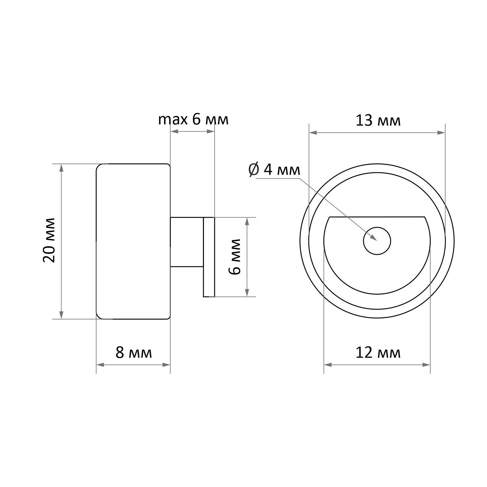 Зеркалодержатель металл d-20 золото SALE
