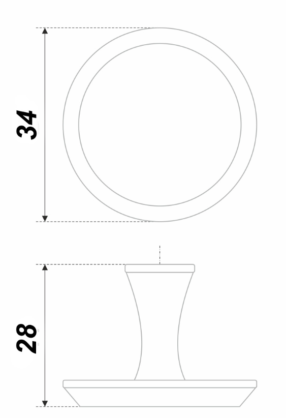 BRD RC306MBSG.4 ручка кнопка  UTA матовое браш/ сатиновое золото