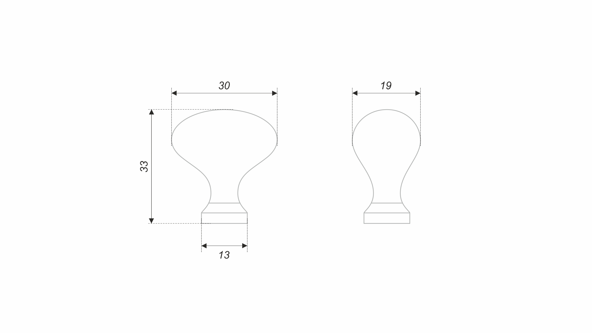 BRD RC220MBSN.4 ручка кнопка  FUTUR матовый атласный никель (заказ)