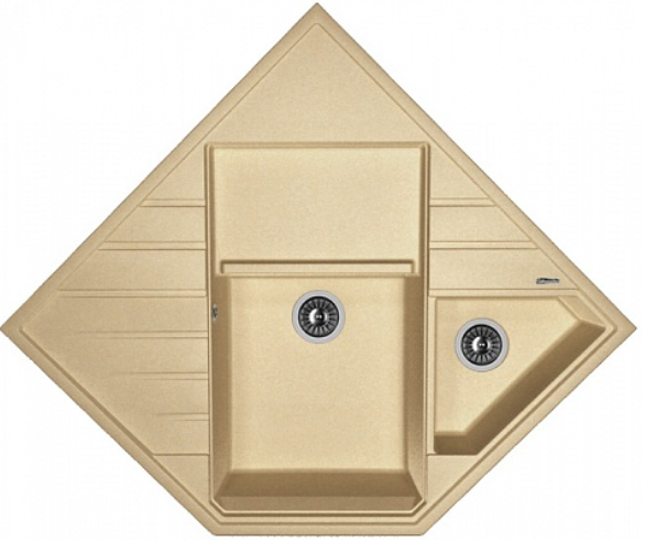 Мойка FLORENTINA Бомбей 900*900*610*410*610*217 бежевый (заказ)