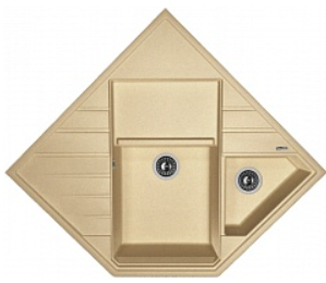 Мойка FLORENTINA Бомбей 900*900*610*410*610*217 бежевый (заказ)