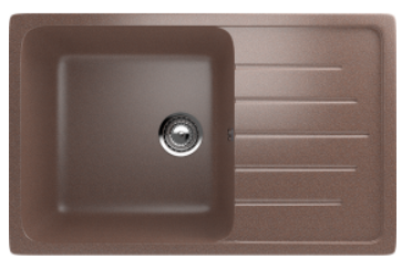 Мойка ULGRAN U-400-307 прямоугольная универсальная терракот