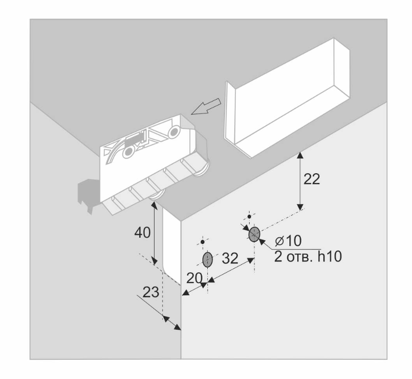 BRD навес для шкафа (компл. л+п) с заглушками графит CH07/GRPH (снято)