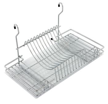 сушилка для посуды навесная с поддоном 500х260х255 хром (стоп-лист)