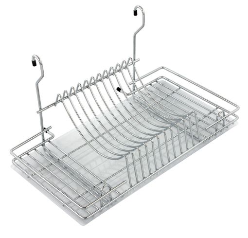 сушилка для посуды навесная с поддоном 500х260х255 хром (стоп-лист)