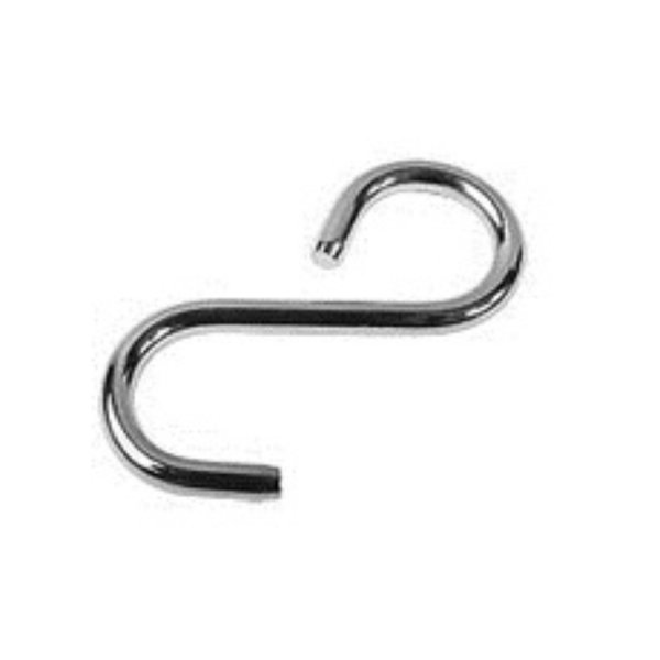 крючок S-образный (не съемный) 59х26 хром (стоп-лист)