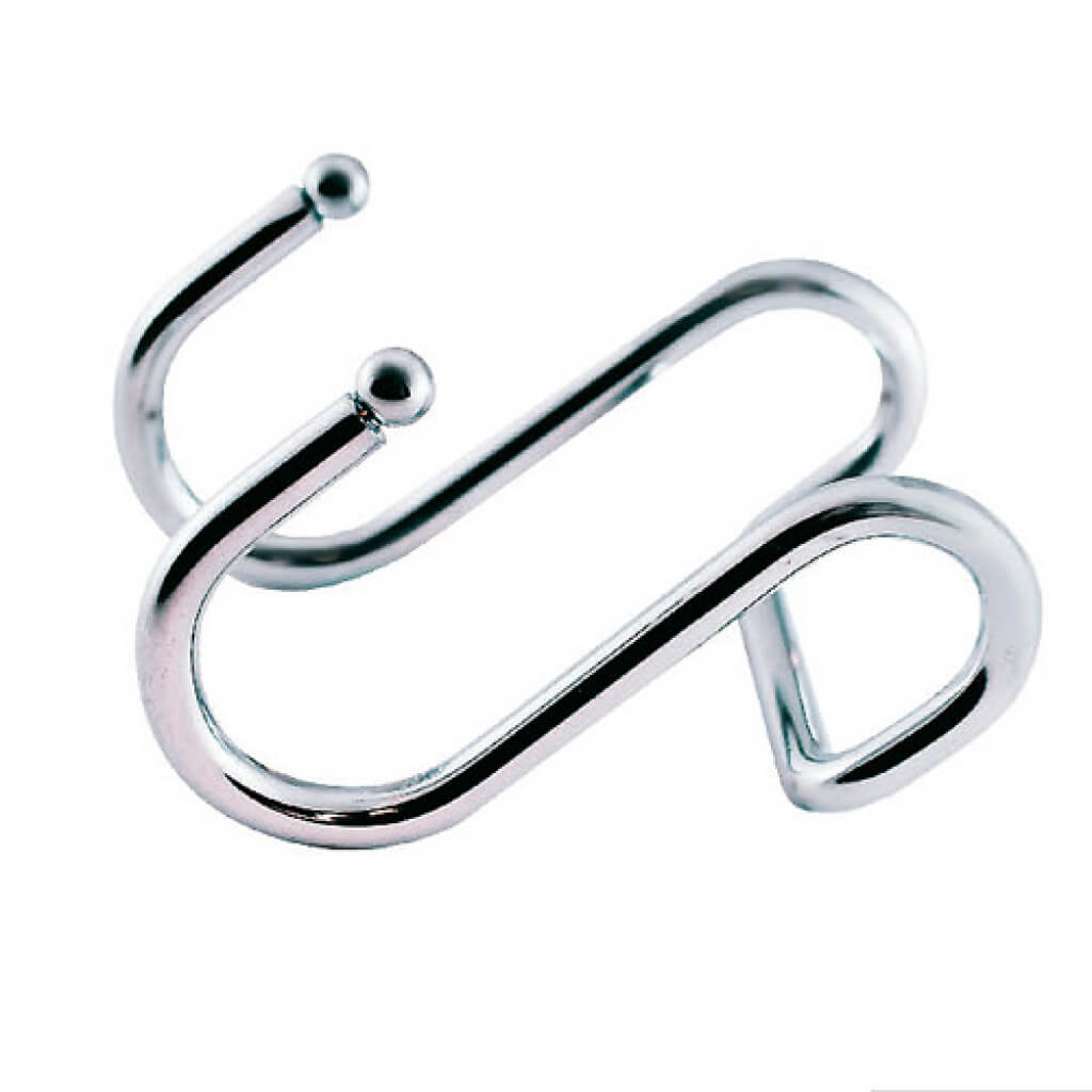 крючок S-образный двойной 65х65х50 хром (стоп-лист)