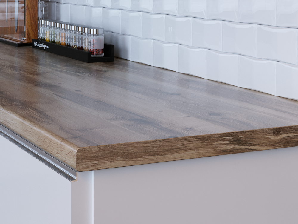 Столешница R3 КЕДР МК 3000*600*38мм 2 группа - Береза сандал 521/Pw_R3 (заказ)