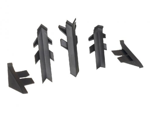 заглушки+ углы Rehau Перфетто-лайн пластик серый 98151