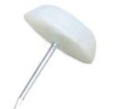 подпятник с гвоздем белый