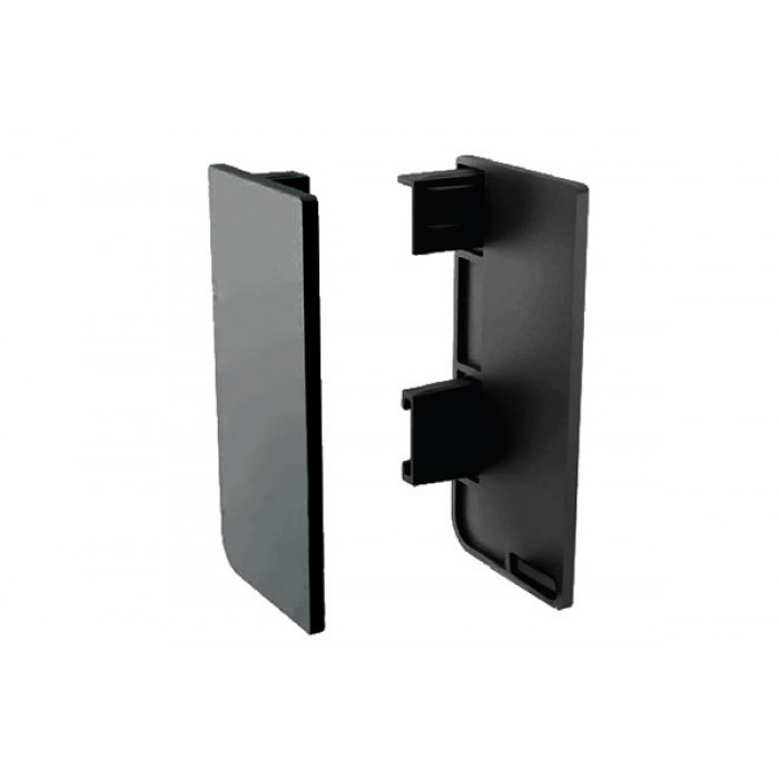 Gola Комплект закрытых заглушек для профиля 8006, цвет черный (заказ)