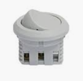 Выключатель врезной, серый 10A 250B