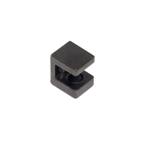 Полкодержатель для стекла 6-8мм, под шуруп, отделка черный никель (заказ)