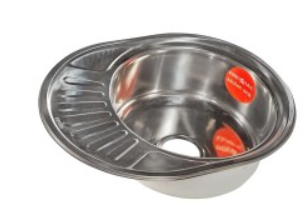 Мойка D 5745 с малым крылом правая матовый хром