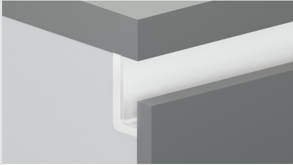 BRD RP051W.1/000/4100 ручка-профиль L 4100мм GOLA BALANCE белый