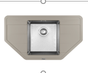 Мойка FLORENTINA Комби С 800 песочный (стоп-лист)